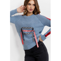 Свитер женский, цвет голубой, 167R1007