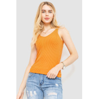 Майка женская в рубчик, цвет терракотовый, 204R028