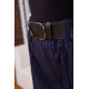 Штани жіночі темно-синього кольору в смужку батал 102R094