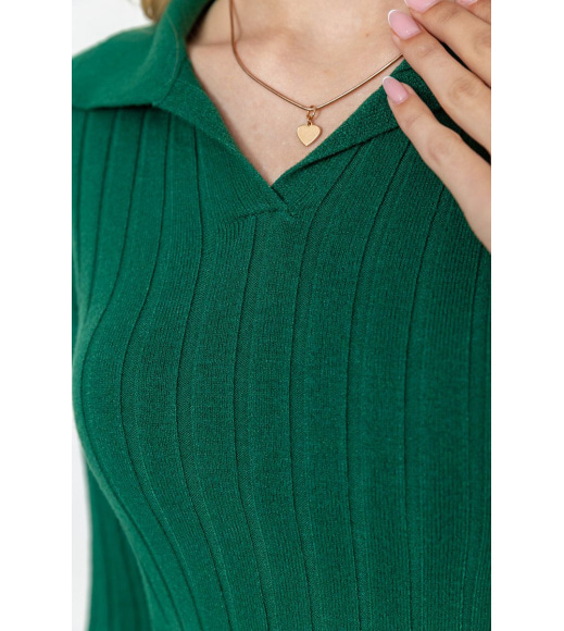 Кофта жіноча однотонна, колір зелений, 204R018