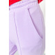Костюм женский трехцветный повседневный, цвет сиренево-розовый, 230R2139