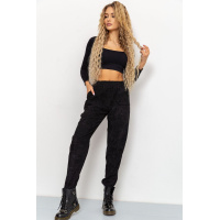 Женские вельветовые штаны черного цвета 102R270