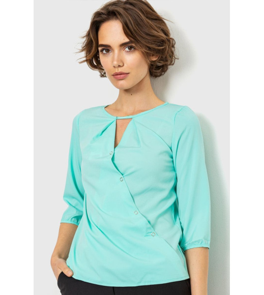 Блуза однотонная, цвет мятный, 230R90