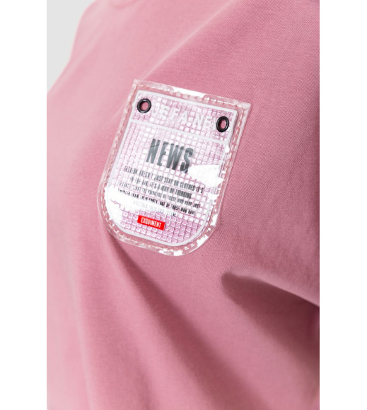 Костюм женский повседневный футболка+шорты, цвет светло-сливовый, 198R2012