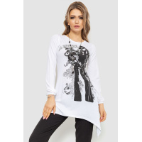 Туника женская с принтом, цвет белый, 167R2101