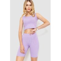 Костюм женский в рубчик повседневный, цвет сиреневый, 214R700