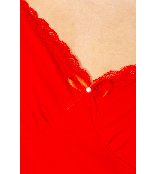 Нічна сорочка однотонна, колір червоний, 219RTA-482