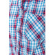 Сорочка жіноча повсякденна в клітку, колір червоно-блакитний, 230R2327