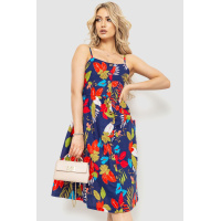 Сарафан женский с цветочным принтом, цвет синий, 221R1932-4