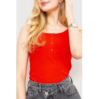 Майка женская в рубчик, цвет коралловый, 204R023