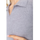 Кофта женская в рубчик, цвет серый, 204R015