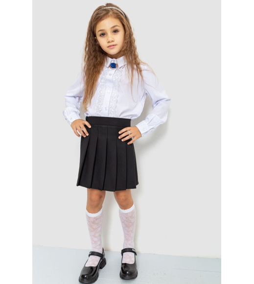 Блузка нарядна для дівчаток, колір білий, 172R201-2