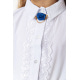 Блуза для девочек нарядная, цвет белый, 172R201-2