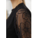 Блуза жіноча Нарядна, колір чорний, 204R005