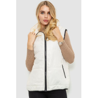 Жилетка женская с капюшоном, цвет молочный, 102R351