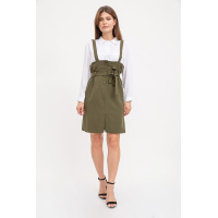 Сарафан свободного кроя, цвета хаки, 119R313