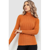 Гольф женский однотонный, цвет терракотовый, 204R056