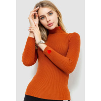 Гольф женский однотонный, цвет терракотовый, 204R052