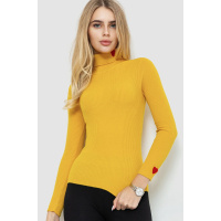 Гольф женский однотонный, цвет горчичный, 204R052