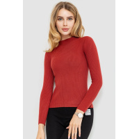 Водолазка женская однотонная, цвет темно-коралловый, 204R019