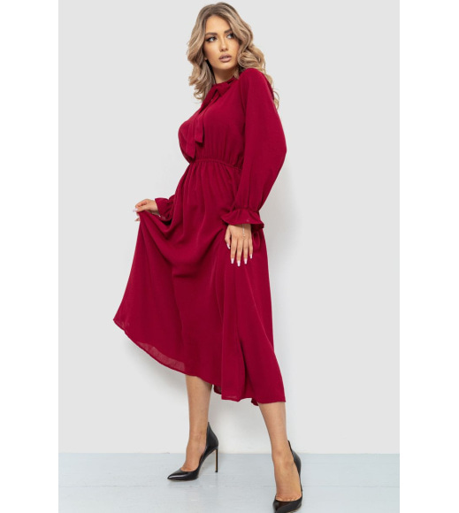 Платье нарядное, цвет бордовый, 204R601