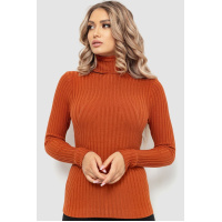 Гольф женский однотонный, цвет терракотовый, 204R048