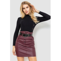 Водолазка женская в рубчик, цвет черный, 204R045