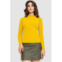 Гольф женский однотонный, цвет горчичный, 204R016