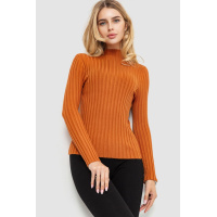 Гольф женский однотонный, цвет терракотовый, 204R038