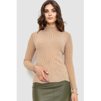 Гольф женский однотонный, цвет бежевый, 204R038