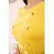 Короткое платье в спортивном стиле, цвет Желтый, 167R11-1