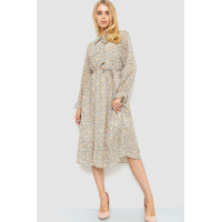 Платье свободного кроя на подкладке, цвет разноцветный, 214R810