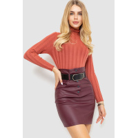 Гольф женский однотонный, цвет темно-коралловый, 204R056