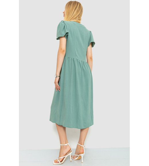 Платье свободного кроя, цвет оливковый, 230R033
