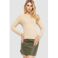 Водолазка женская трикотажная, цвет светло-бежевый, 204R035