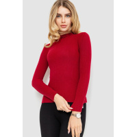 Водолазка женская трикотажная, цвет бордовый, 204R035