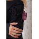 Шерстяное приталенное платье, темно-серого цвета, 167R147-1