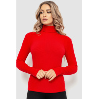 Гольф женский в рубчик, цвет красный, 204R047