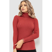 Гольф женский однотонный, цвет темно-коралловый, 204R048