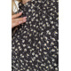Платье свободного кроя с цветочным принтом, цвет черный, 204R201