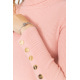 Гольф женский в рубчик, цвет светло-розовый, 204R036