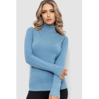 Гольф женский базовый однотонный, цвет джинс, 221R042