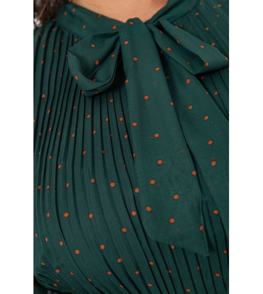 Платье шифоновое, цвет темно-зеленый, 204R721-1