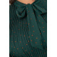 Сукня шифонова, колір темно-зелений, 204R721-1