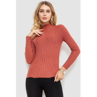 Гольф женский однотонный, цвет темно-коралловый, 204R038