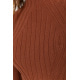 Гольф женский однотонный, цвет коричневый, 204R038