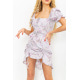 Сукня з квітковим принтом, колір світло-бузковий, 176R1032