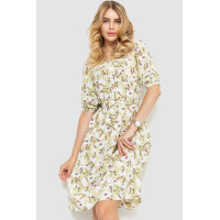 Платье с поясом, цвет фисташковый, 230R039-2