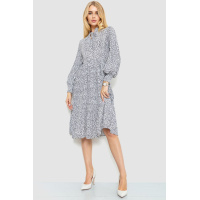 Платье нарядное свободного кроя, цвет бело-черный, 214R617