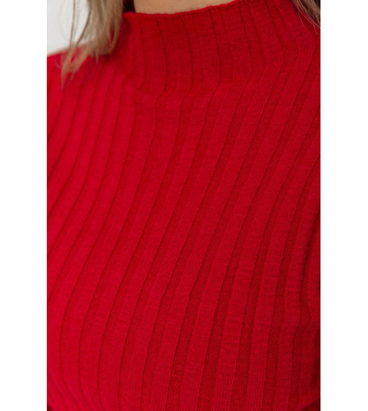 Гольф женский в рубчик, цвет бордовый, 221R8868-1